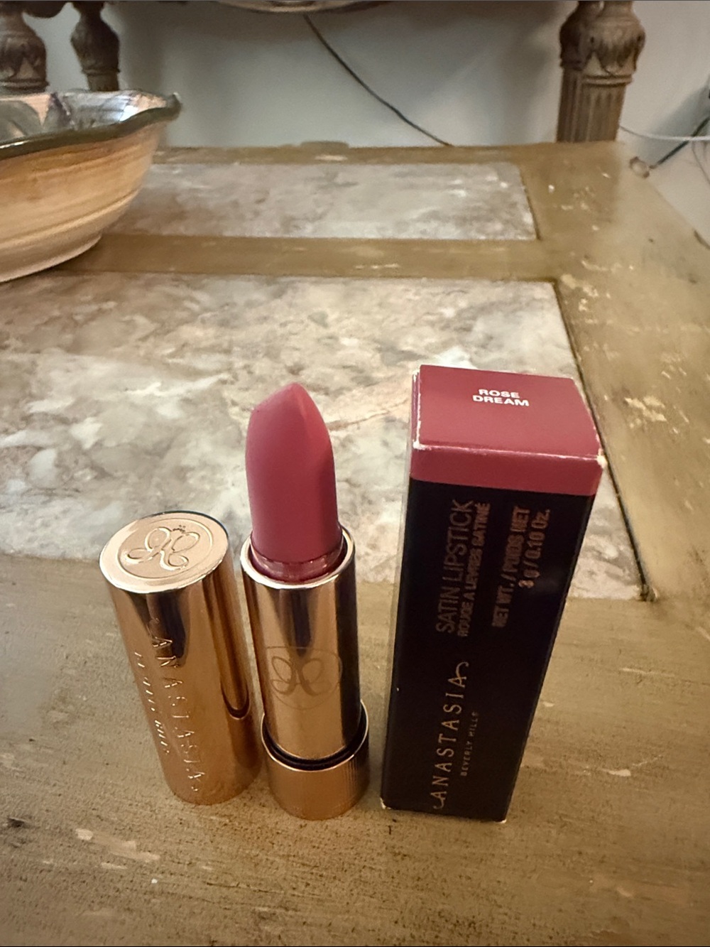 Anastasia Beverly Hills Satin Lipstick - Rose Dream Pink